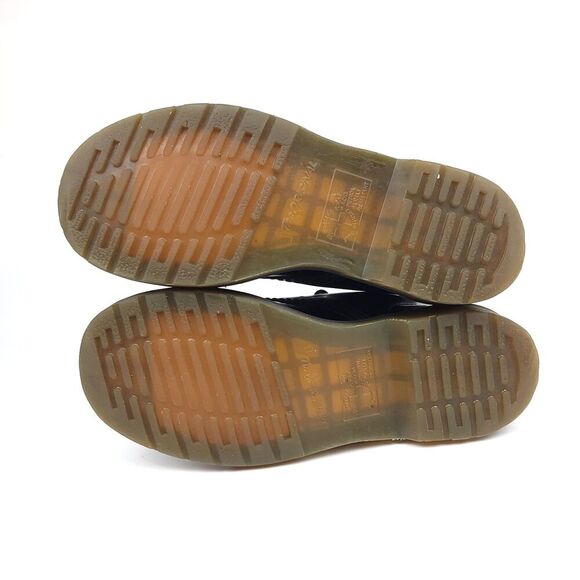 DR. MARTENS 1460 Black Smooth Leather Grunge Goth Combat Boots Womens 6 Workwear - Picture 7 of 9